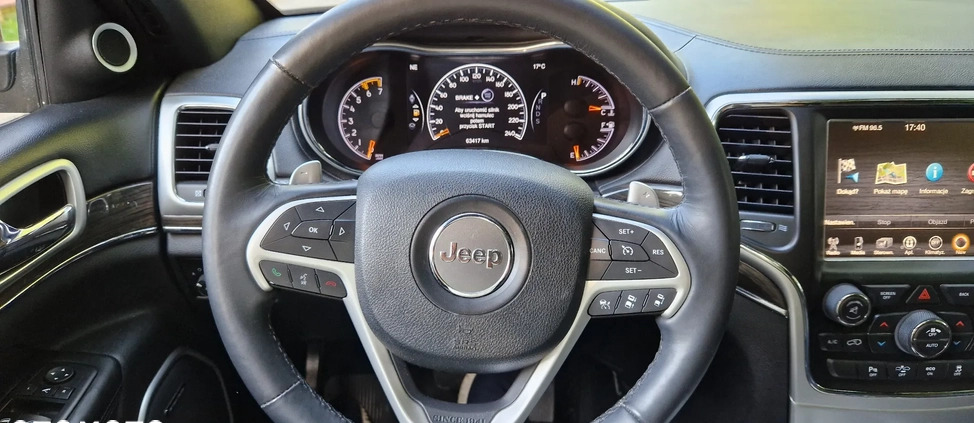 Jeep Grand Cherokee cena 119900 przebieg: 63700, rok produkcji 2016 z Kąty Wrocławskie małe 154